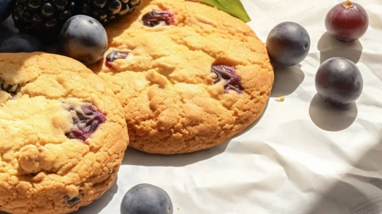 galletas caseras con frutos rojos